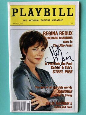 Stockard Channing Signed National Theatre Magazine Playbill Monthly - April 1997